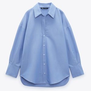 Zara blue Oxford shirt